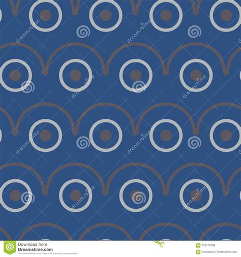 Geometric Seamless Pattern. Dark Blue Background Stock Vector ...