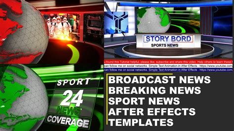 Free News Broadcast Template After Effects