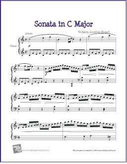 Piano Sonata in C Major, K. 545 (Mozart) | Free Easy Piano Sheet Music