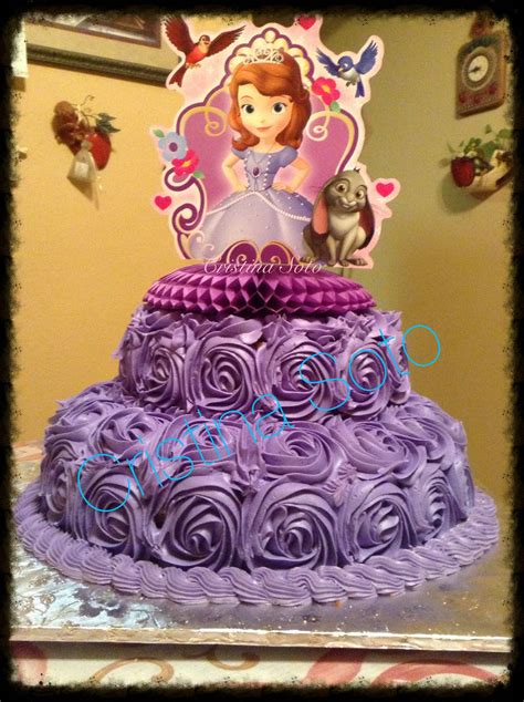 Pin by blanca valencia on IDEAS CUMPLE LUCI 2015 | Sofia the first cake, Princess sofia birthday ...