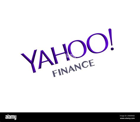 Yahoo! Finance, rotated logo, white background Stock Photo - Alamy