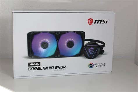 MSI MAG CoreLiquid 240R - the first compact water cooling system from MSI under test