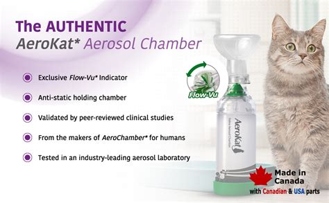 The Original AEROKAT* Feline Aerosol Chamber Inhaler Spacer for Cats ...