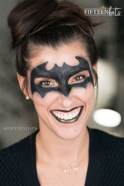 Simple Batman Halloween Makeup | Ashley Cejka