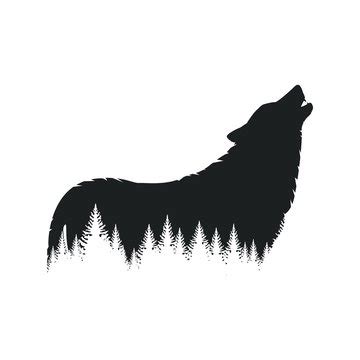 Outline Howling Wolf Head Silhouette - bmp-review