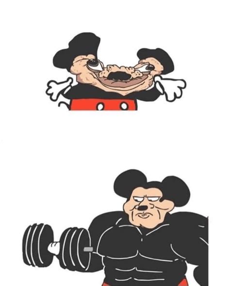 Meme Generator - Weak Mickey Mouse vs. Strong Mickey Mouse - Newfa Stuff