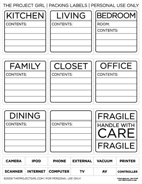 2 Best Images of Free Printable Moving Box Labels - Free Printable Moving Labels, Moving Box ...