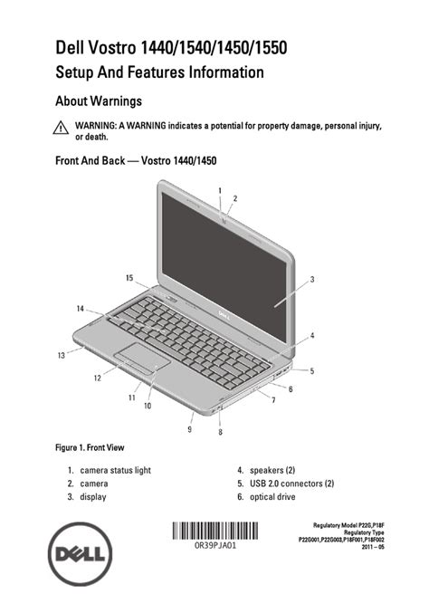 Dell 1540 Laptop User Manual | Manualzz