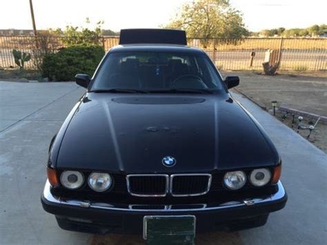 1993 BMW 740iL BLACK WITH LEATHER 153,000 MILES FAIR/GOOD CONDITION - Classic BMW 7-Series 1993 ...