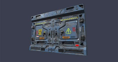 Sci Fi Door - 3D Model by Siamak