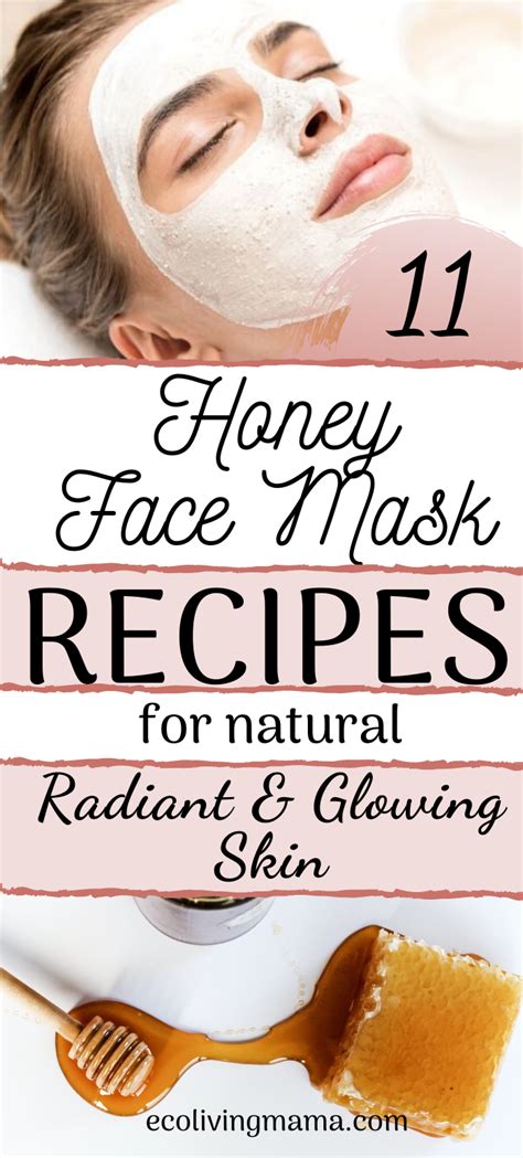 Honey Face Mask Recipes for Glowing Skin in 2020 | Face mask recipe ...