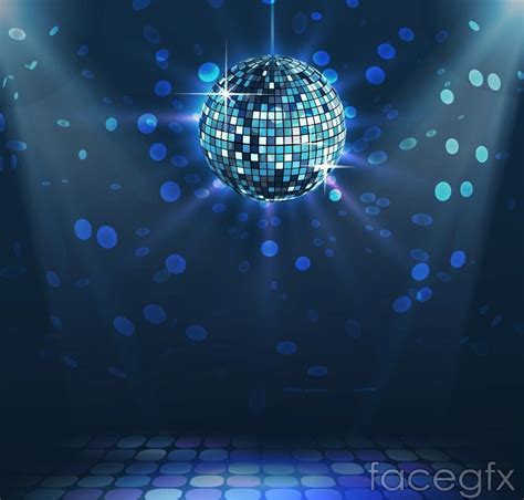 Blue disco ball background vector | Disco ball, Disco background, Vector background