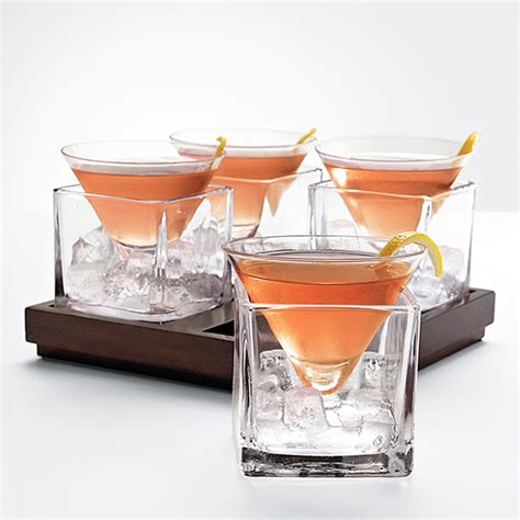 Cubist Martini Glass Set