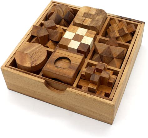 Fun Games for Adults 3D Wooden Puzzle Brain Teasers and Educational Games in Set | eBay