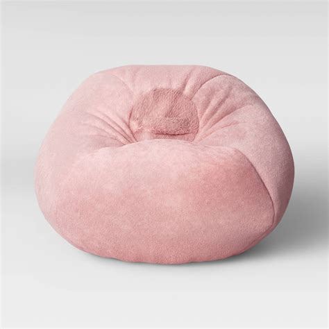 Fuzzy Bean Bag Chair Pink - Pillowfort | Fuzzy bean bag chair, Bean bag ...