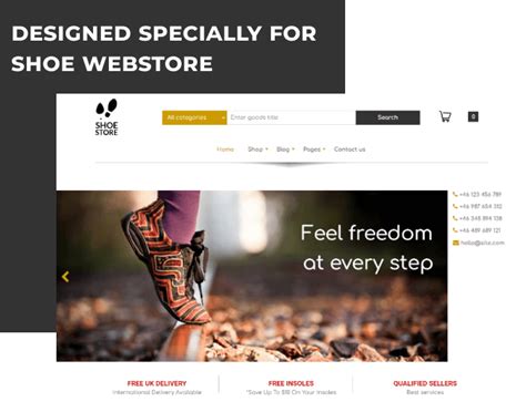 Shoe Store - Free eCommerce website template | Free eCommerce website ...