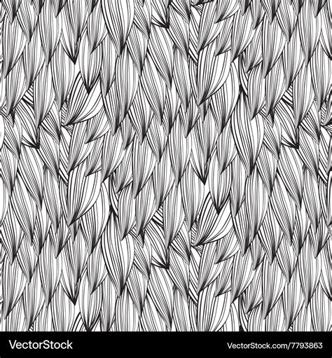 Abstract line drawing monochrome pattern Vector Image