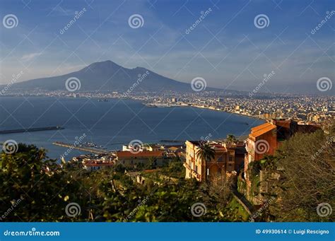 Bay of Naples and Mount Vesuvius Stock Photo - Image of holiday, city: 49930614