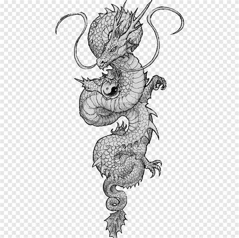 Chinese Dragon Tattoo Clipart