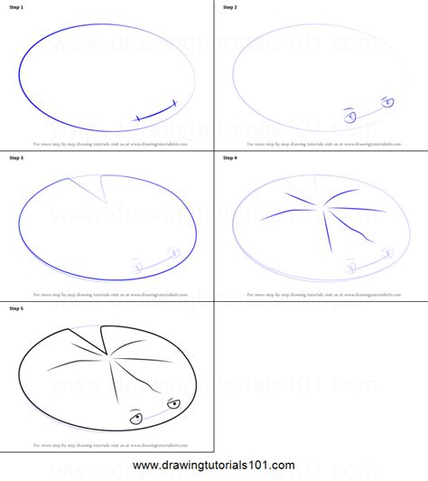 How to Draw Lily Pad from Plants vs. Zombies Printable Drawing Sheet by DrawingTutorials101.com ...