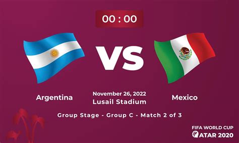 Argentina VS Mexico Football MatchTemplate, FIFA World Cup in Qatar ...