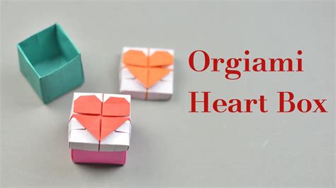 Origami Heart Box With Lid - Origami