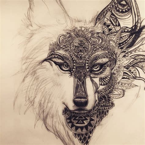 Wolf Spirit Animal Tattoo