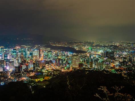 Beautiful architecture building around Seoul city at night 2225787 Stock Photo at Vecteezy