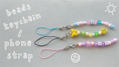 making beads keychain/phone strap - YouTube