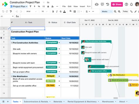 Project Plan Excel Template Free Download