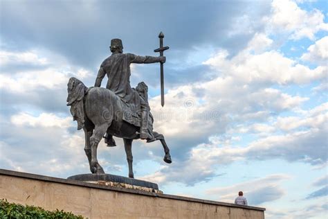 Statue of King Erekle Heraclius II in Telavi, Georgia Stock Image - Image of king, history ...