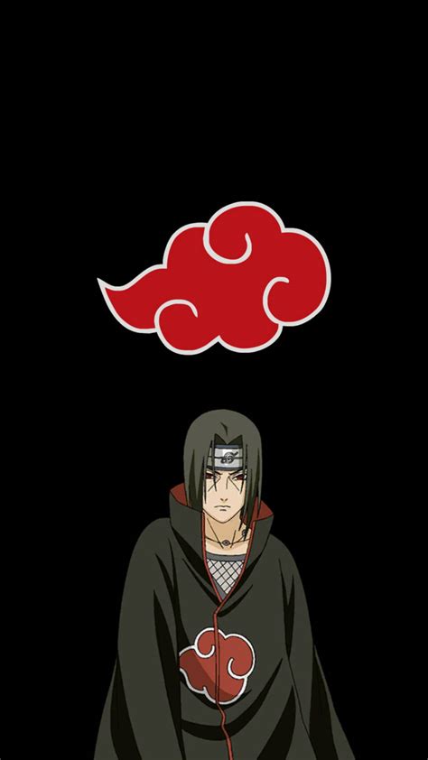 Download Akatsuki Logo Itachi Uchiha Wallpaper | Wallpapers.com