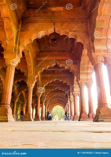 Colourful Old Architecture Inside Red Fort in Delhi India during Day Time, Famous Red Fort ...