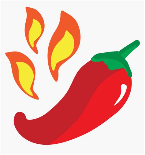 Transparent Chili Pepper Clipart - Chili Pepper Emoji Transparent, HD Png Download - kindpng