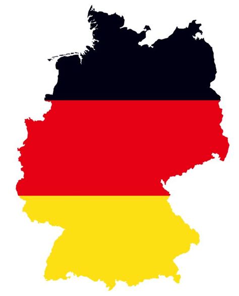 German Flag Map - ClipArt Best