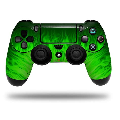 Skin Wrap for Sony PS4 Dualshock Controller Fire Green (CONTROLLER NOT INCLUDED) - Walmart.com ...