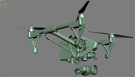 dji inspire 1 pro 3d model