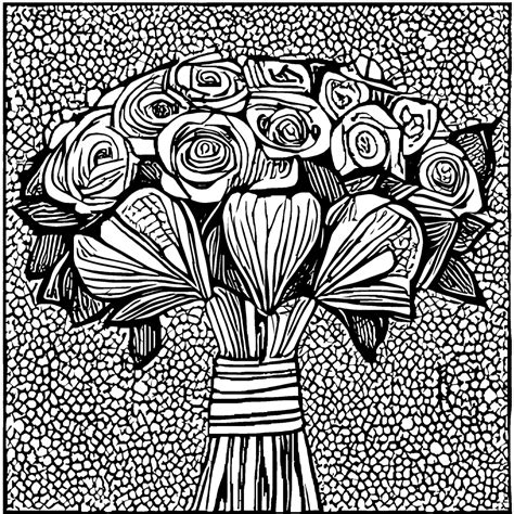 Wedding Bouquet Coloring Page