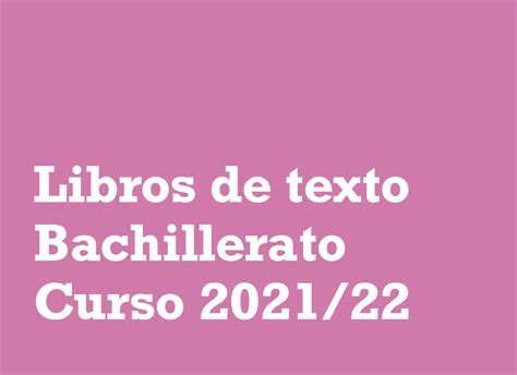 Libros de texto Bachillerato – Escuela de Arte de Huelva