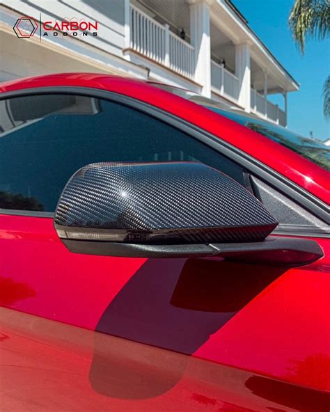 Mustang 2015-2023 Exterior Carbon Fiber Mirror Covers -US or EU Spec Carbon Fiber Parts ...