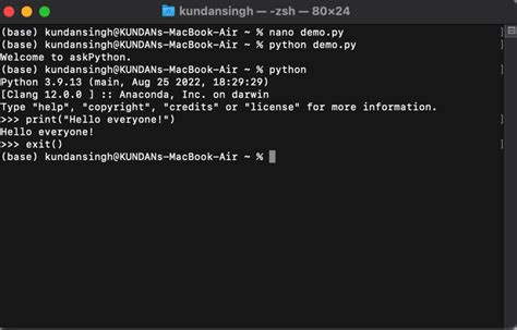 macOS - How To Run Python Script On The Terminal? - AskPython