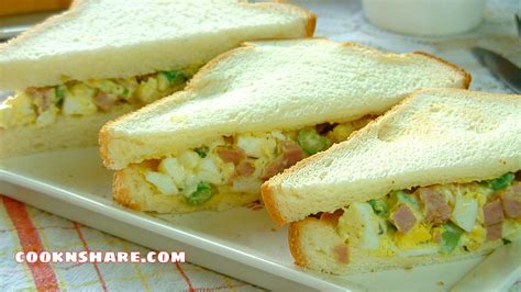 Ham and Egg Sandwich | Cook n' Share - World Cuisines