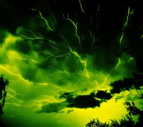 Green Lightning Wallpapers - Wallpaper Cave