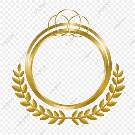 Elegant Gold Circle Border