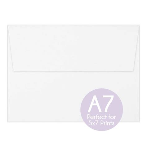 White A7 Envelopes White 5x7 Invitation Envelopes Perfect - Etsy