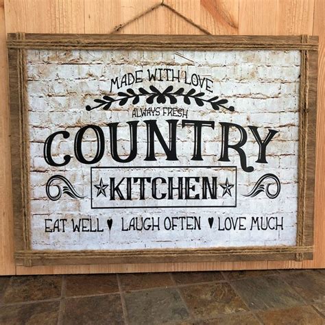 Country Kitchen Kitchen Decor Kitchen Sign Farmhouse | Etsy