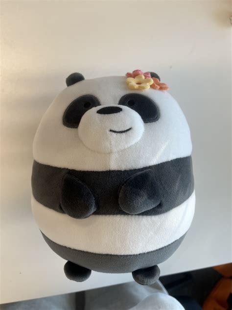 We Bare Bears 7.8in. Round Plush Toy(Panda) – MINISO Bahrain