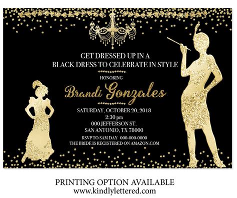 Roaring '20s Invitation-art Deco Invitation-great Gatsby - Etsy | Deco ...