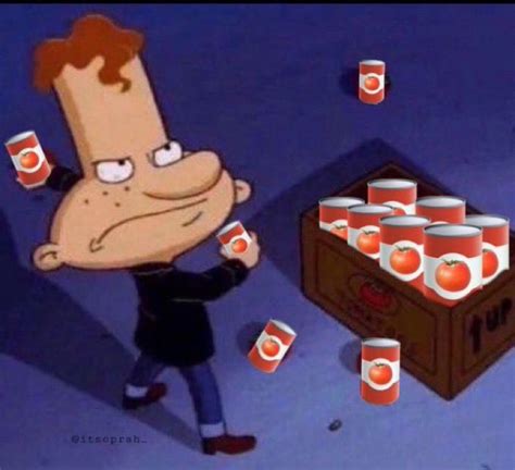 boo throwing tomato cans hey arnold meme twitter reaction image Hey Arnold, Funny Profile ...