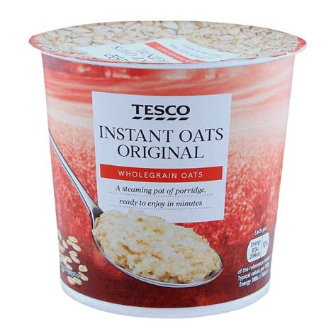 Buy Tesco Instant Oats, Original, Whole Grain Oats 55g Online at Special Price in Pakistan ...